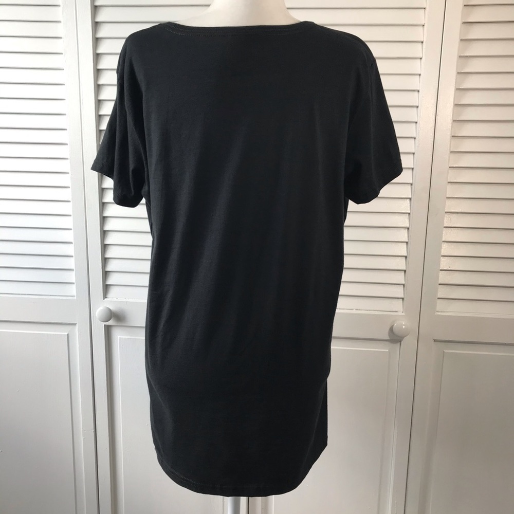 3/$25 AIR WAVES Black Cotton Shirt Size XL - Picture 6 of 6